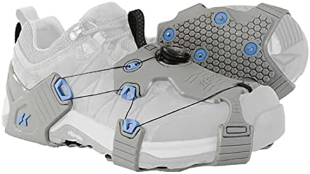 Korkers Ice Walker, Color: Grey/Aqua, Size: MD (OA9100GYAQ-MD)