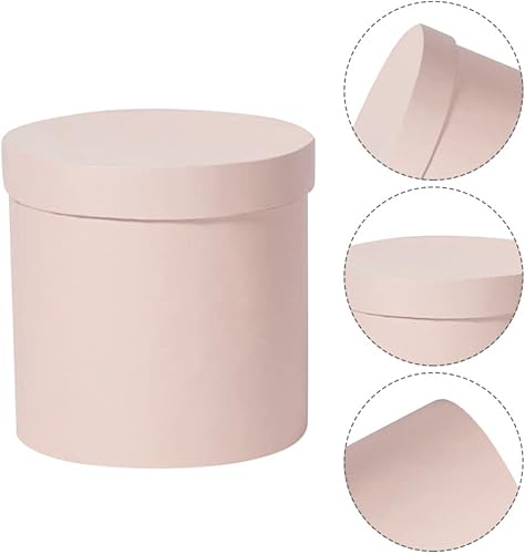 Miniatura 5 de Healvian Caja de embalaje de flores, cajas de flores de rotación redonda, cajas de regalo de cartón con tapa, cajas de ramo de floristería, arreglos