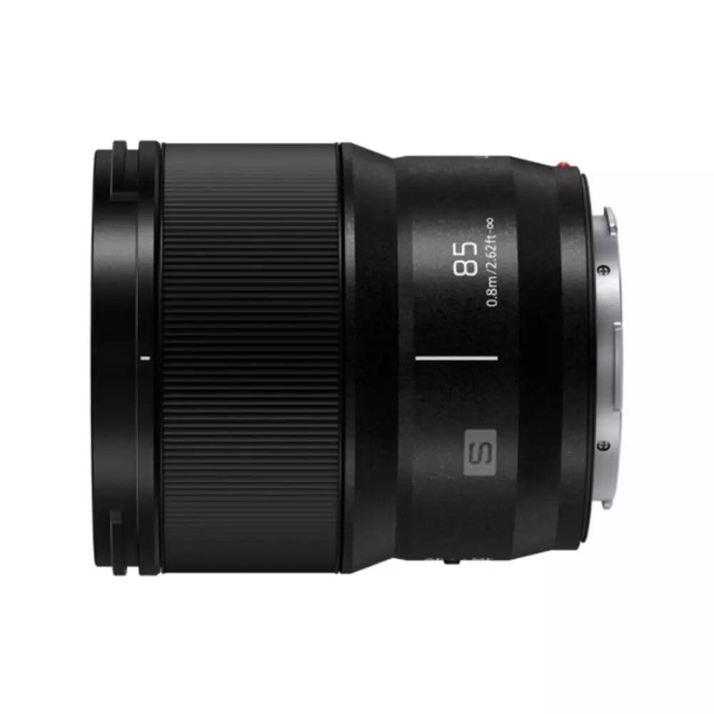 Panasonic S-S85 obiektyw stałoogniskowy z mocowaniem L (85mm, F1.8, pełna klatka FF, odporny na zachlapanie, idealne zdjęcia portretowe), czarny