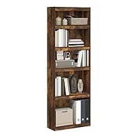 Furinno JAYA Enhanced Home 5-stufiges Regal-Bücherregal, Bernsteinkiefer