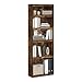 Furinno Jaya Enhanced Home 5-Tier Shelf Bookcase, Amber Pine