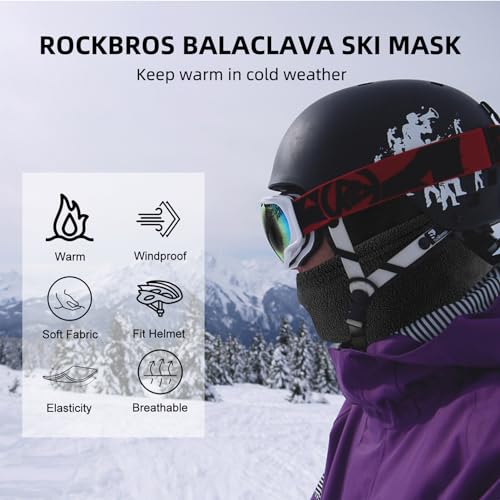 Image of ROCKBROS Windproof Thermal Balaclava Ski Mask for Men and Women Cycling