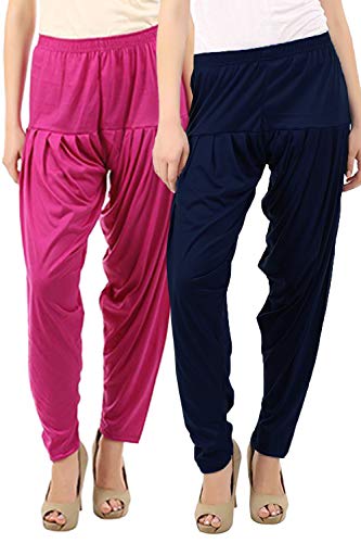 Image of Buy That Trendz Womens Patiala Pants Cotton Viscose Patiyala Salwar Harem Bottoms Pants