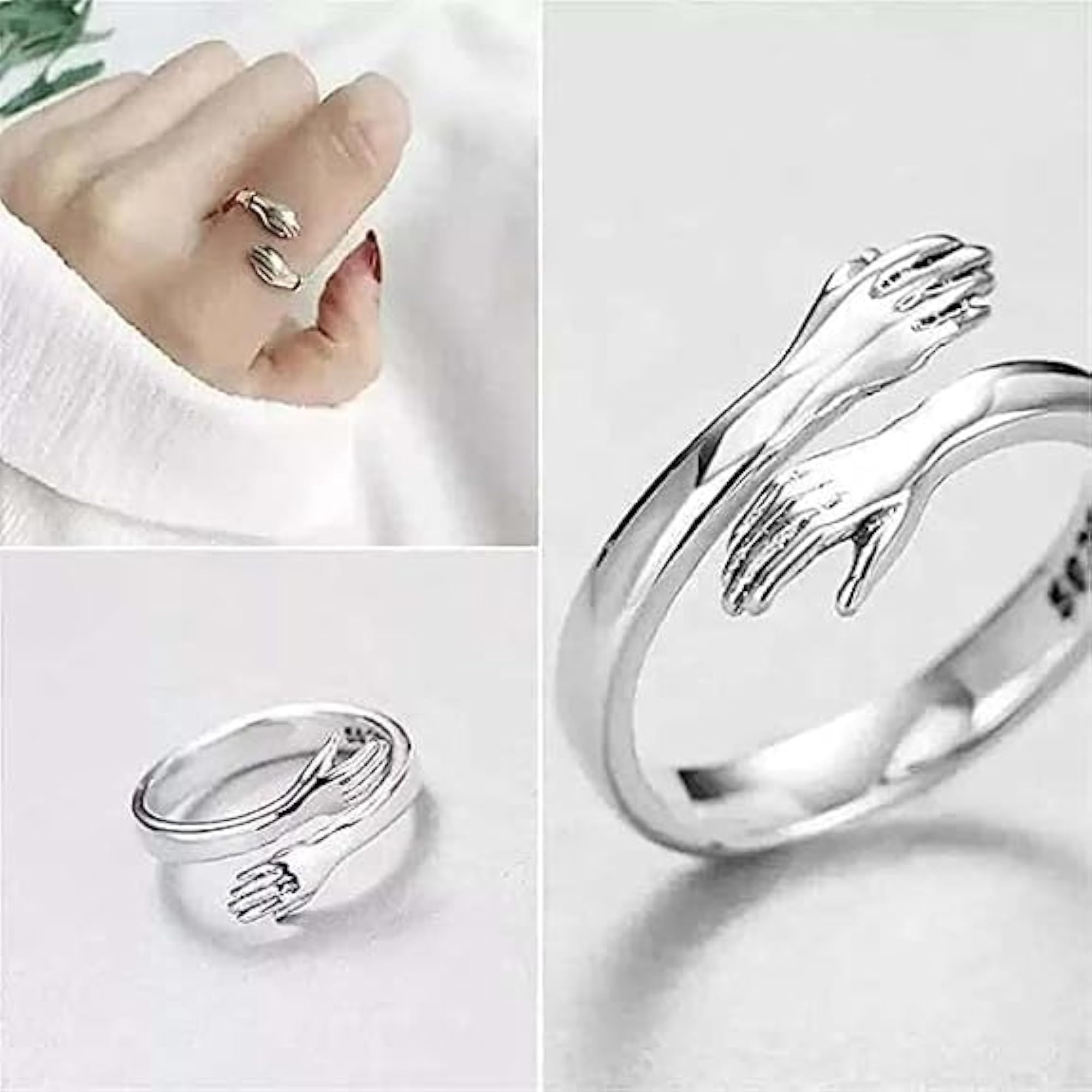 OWL Blue Eyes Adjustable Men's Ring, Designer Gift