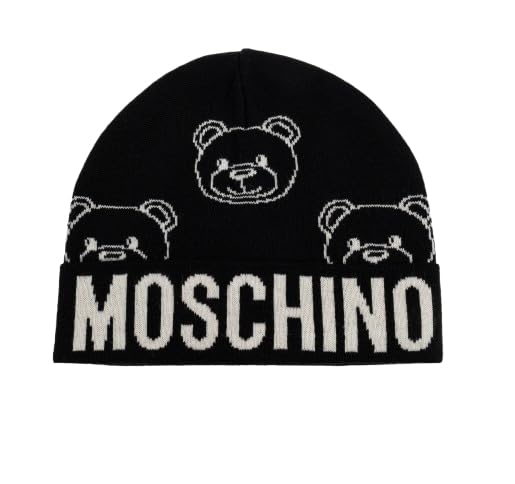 Bonnet en tricot Moschino idée cadeau femme de luxe en laine italienne