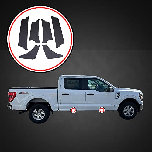 Red Hound Auto Door Entry Guard Scratch Shield Compatible With Ford F-150 Supercrew Crew Cab 2021 2022 2023 4 Door 6 Piece Custom Fit Door Sill Scuff Paint Protector #TOP2