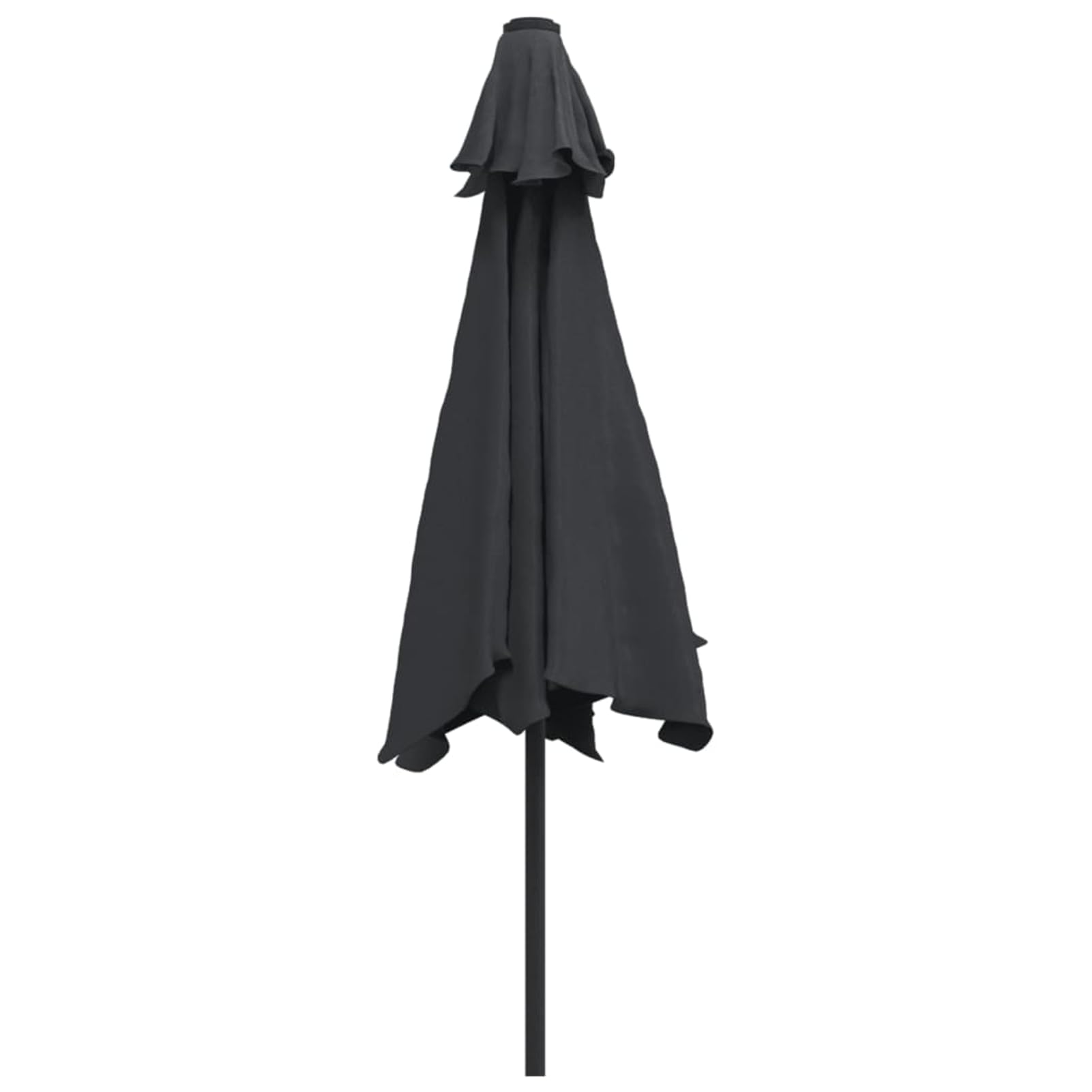 Gecheer Sonnenschirm mit Metall-Mast 300 cm Schwarz, Gartenschirm Balkonschirm Marktschirm für Strandcafé Privat-Terrasse Event-Location47126