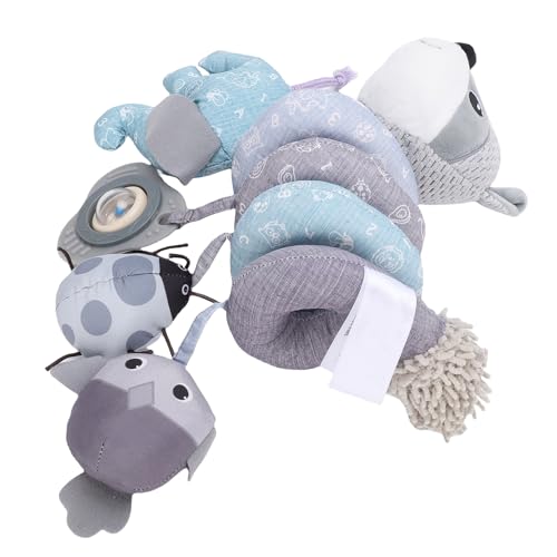 Generic Cochecito de bebé, Juguete Colgante, Diseño Desmontable Fácil de Instalar, Sonajero de Aprendizaje Multisensorial, Juguete de Peluche Infantil para Comodidad en Movimiento (GREY)