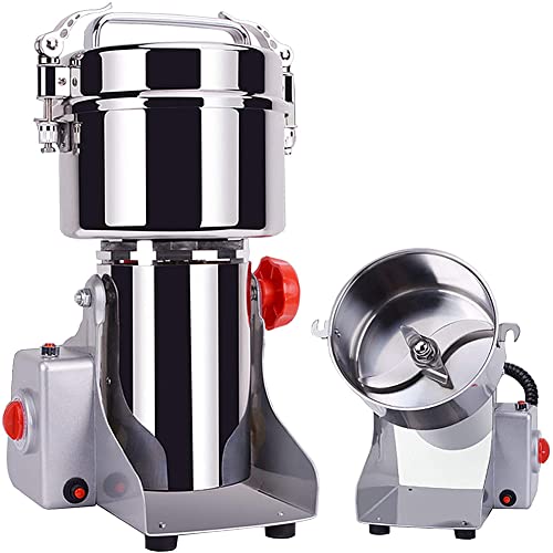 Molinillo de grano de tipo oscilante, molinillo de vainilla de especias de alta velocidad de trigo, pimienta, café, arroz, maíz, máquina de polvo de acero inoxidable