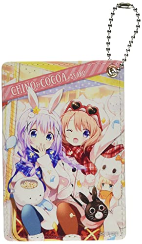 ご注文はうさぎですか? BLOOM レザーパスケース デザイン01(ココア&チノ)