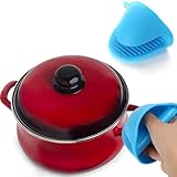 Aketek Silicone Pot Holder, Oven Mini Mitt Set of 2, Cooking Pinch Grips,assorted Colors