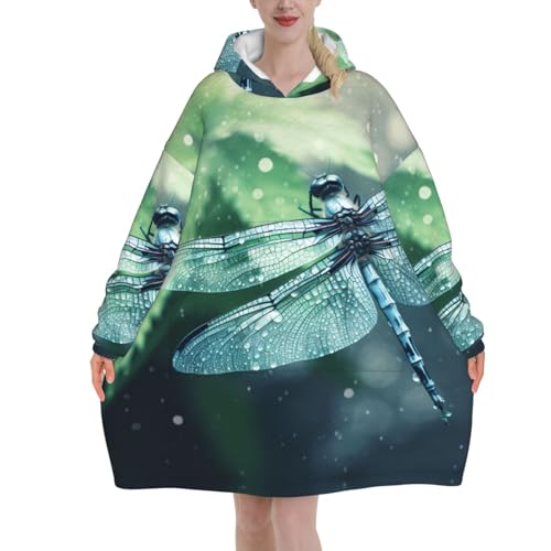 Couverture à capuche en flanelle premium EdWal au design artistique