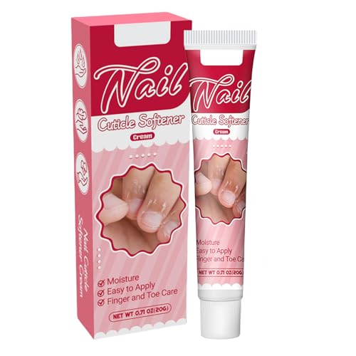 Nail Cuticle Softener Cream, Finger and Toe Care Gel Nourish & Protect for Thick Cracked Nails, Deep Moisturizing Cracked Heel Cream Gentle Softening Cuticle Remover Gel -20g