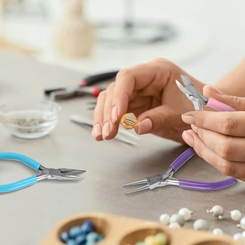 Alicates para joyería y manualidades pack de 10 herramientas de corte y flexión 4