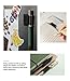 Ringke Pen Holder for Apple Pencil, Journal, Notebooks, and More - 3M Self Adhesive PU Leather Durable Pen Loop with Elastic (3 PACK) - Black