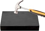 CHENTEC Steel and Rubber Block 2 Pcs Work Bench Blocks Stamping Block 4" x 4"(10CM x 10CM)