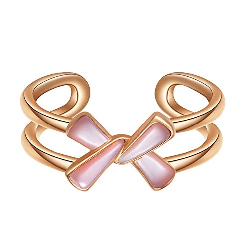 Preisvergleich Produktbild nobrand Garland Damen Kreuzungsring Mode zarte Öffnung verstellbar Bogenring