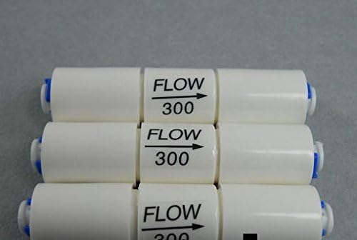 (3) Reverse Osmosis Flow RO Restrictor Flow 300 ML about 1:3 With 1/4" Fitting