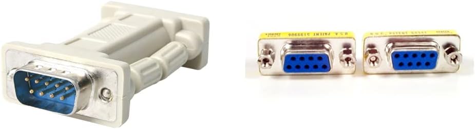 StarTech.com NM9MF DB9 RS232 Serial Null Modem Adapter, Null Modem ...