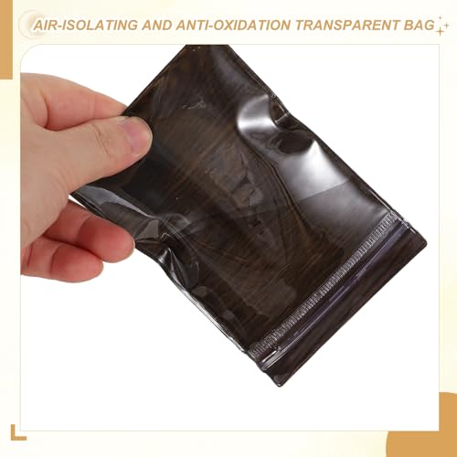 Bolsas de plástico PVC transparente con cremallera 15x15 cm para joyas y pendientes x50 8