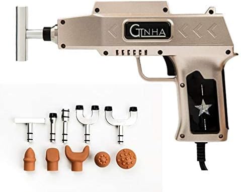 Ella Health & Beauty Powerful 950N Corded Electric Chiropractic Adjusting Tool Correction Gun Spine Therapy Impulse Back Massager for Sciatica, Black