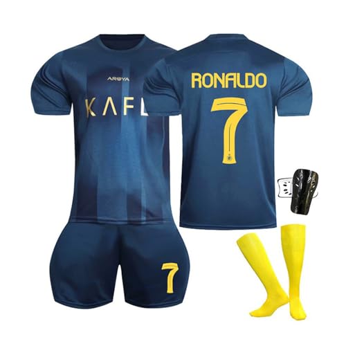 Camisetas de Futbol Niño Personalizada Equipacion Futbol Niño 2024 Camiseta Futbol Hombre No.7 Camisetas Futbol Hombre Conjunto de T-Shirts de Fútbol y Pantalón Corto para Adulto,B3 no 7,S