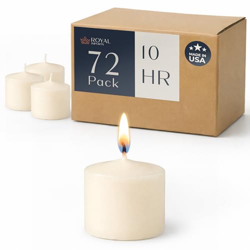 Royal Imports Votive Candles Unscented Candles for Wedding Centerpieces Ivory,