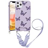 Eouine Crossbody Case for Samsung Galaxy S21 FE 5G [6.41"] Necklace Strap with Patterned Phone Case