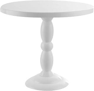 Round Candy Stand Cupcake Stand Fake Cake Stand for Party or Home Decor (White)