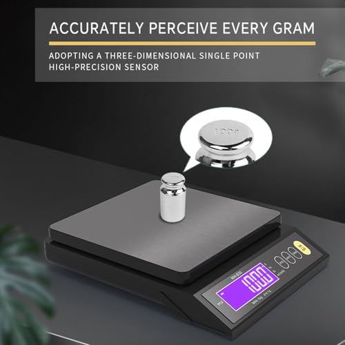 Lebensmittelwaage, Digitale Küchenwaage, Elektronische Waage, Hochpräzise Messung, Tragbar, IP67 Wasserdicht, Zum Backen, Kochen und Essenszubereiten (10kg 0,1g)