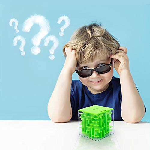 Thinkmax Money Maze Puzzle Box For Kids And Adults, Perfect Money Holder Maze Puzzle Gift Box (Green) #TOP6