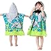Athaelay Kids Hooded Poncho Towel with Bright Shark for Bath Pool Beach Times, Soft Quick Drying Microfiber