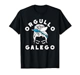 Orgullo Galego Bandera Galicia Moño Desordenado Cinta Camiseta