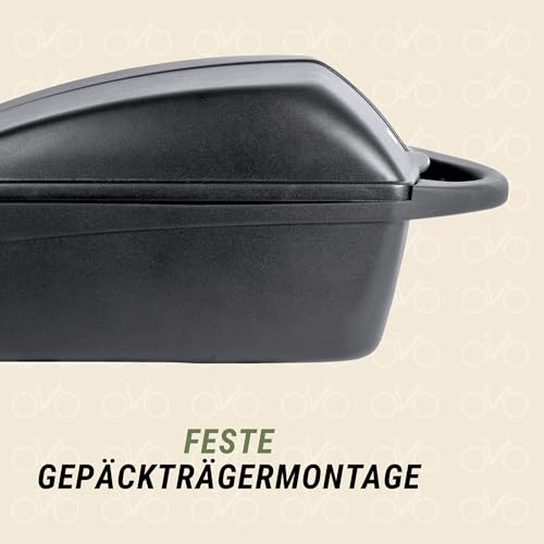 Polisport Fahrradgepäckträgerbox mit Quick-Release 5KG / 11L, Kunstoff, abschließbar, schwarz