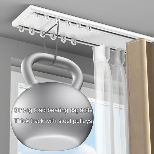 Tringle à rideau double rail extensible pour camping-car et maison