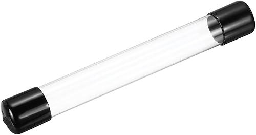 Miniatura 24 de MECCANIXITY Tubo de Almacenamiento Transparente 23x25mm Pequeño Tubo de Plástico Redondo con Tapas Botella Contenedor Rígido 300mm/12 Pulgadas