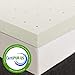 Best Price Mattress 3 Inch Ventilated Memory Foam Mattress Topper, CertiPUR-US Certified, Queen, White