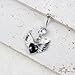 Hanfluenve Surgical Stainless Steel Dangle Belly Button Rings for Women Bellys Ring Dangling Piercing Jewelry with Heart Wing (black)