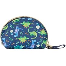 Itzy Ritzy Everything Storage Pouch Small Zipper Pouch Holds 2 Pacifiers Snap Handle Attaches to Diaper Bag, Stroller or Purse Holds Earbuds, Chargers, Change or Disposable Bags Dinosaur