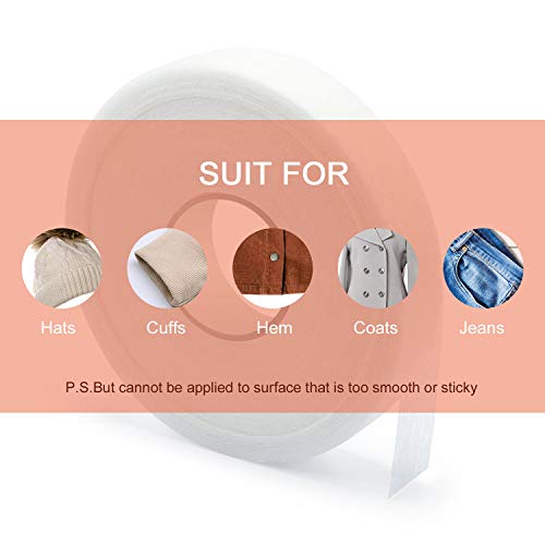 Iron-On Hemming Tape Fabric Fusing Tape Fusible Bonding Web Adhesive Tape For Bonding Clothes Jeans Pants Collars, 100 Yards (1 Inches) #TOP2