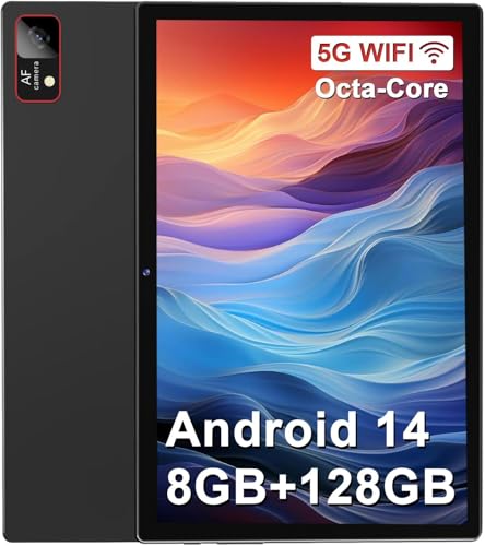 ZONKO Tablet Android 14 Tablets 10 pulgadas, 5G WiFi, 8 GB de RAM + 128 GB ROM (1 TB TF), Tablet con...