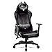 Diablo X-Horn 2.0 Gaming Stuhl Bürostuhl Gamer Chair Schreibtischstuhl 3D Armlehnen Ergonomisches Design Nacken/- Lendenkissen Kunstleder Wippfunktion Schwarz King (XL)