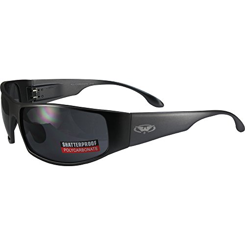 Global Vision BAD-ASS 1 Sport Motorcycle Sunglasses Gunmetal Smoke