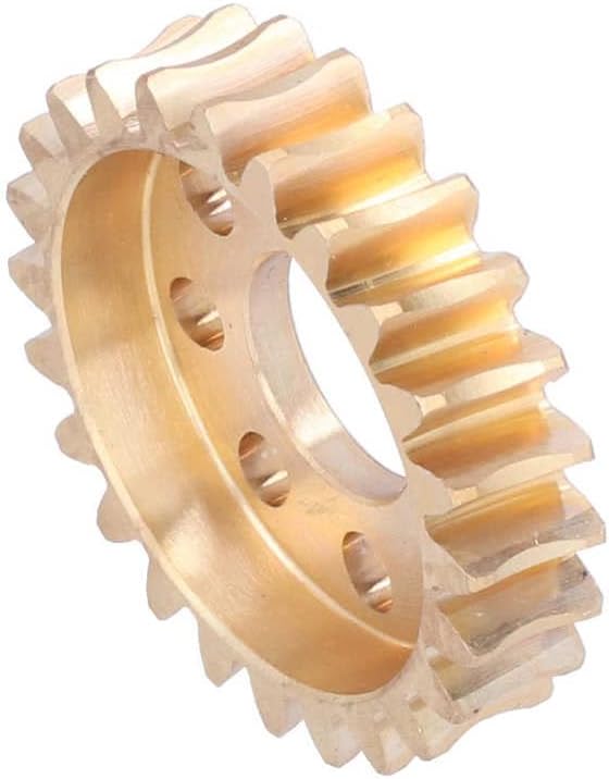 24 Teeth Brass Worm Brass Worm Gear Wheel Strong for Motor Drive Gears