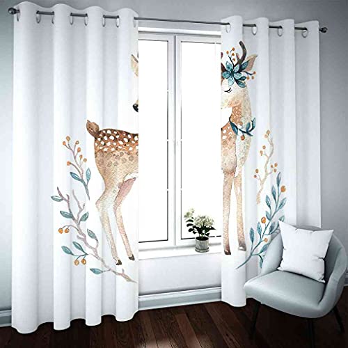 Rideaux occultants 3D faon rideau isolant thermique phonique à oeillets 200x214 cm salon
