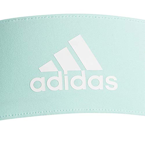 Image of adidas Alphaskin Tie Headband, Clear Mint /White, One Size