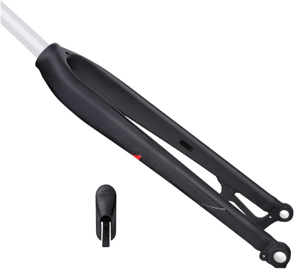 26/27.5/29 Inch Mountain Bike Rigid Forks 1-1/8" Thru Axle 9x100mm Threadless Straight Rigid Front Fork Disc Brake Super Light Aluminum Alloy Hard Forks