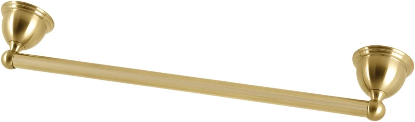Kingston Brass BA3962BB Restoration 18-Inch Single Towel Bar in Brushed Brass