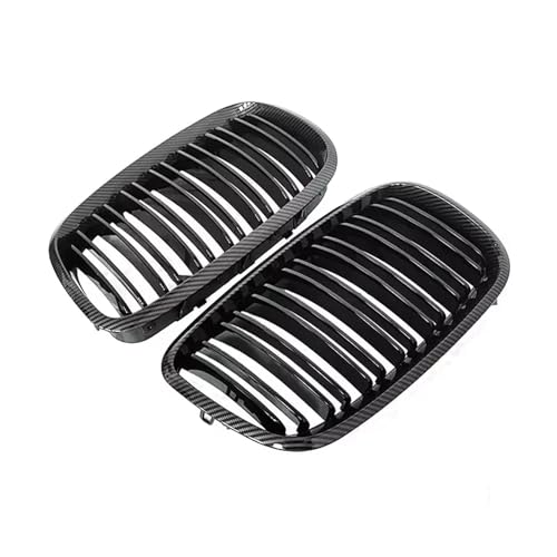 Calandre avant double ligne noire pour BMW X5 E70 et X6 E71 2008-2014