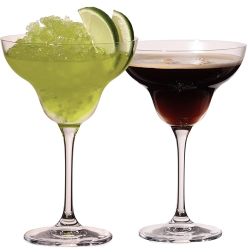 IMPERIAL glass Lot de 2 verres à margarita – Verres à Margarita 290 ml en verre Crystalline – Verres à cocktail passent au lave-vaisselle